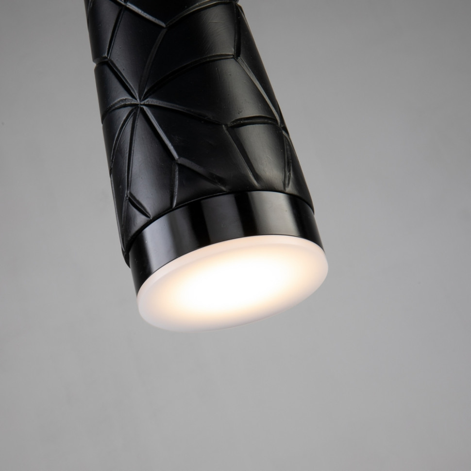 Подвесной светильник  с лампочкой Favourite Vikont 2714-1P+Lamps Gu10, цвет черный 2714-1P+Lamps Gu10 - фото 4