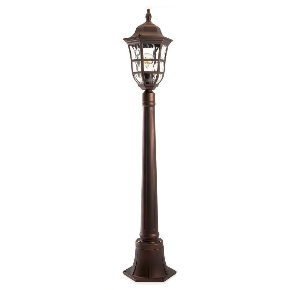 Светильник садово-парковый Feron PL696 столб 60W 230V E27, коричневый 11698 ковш из алюминия банные штучки 47 см коричневый