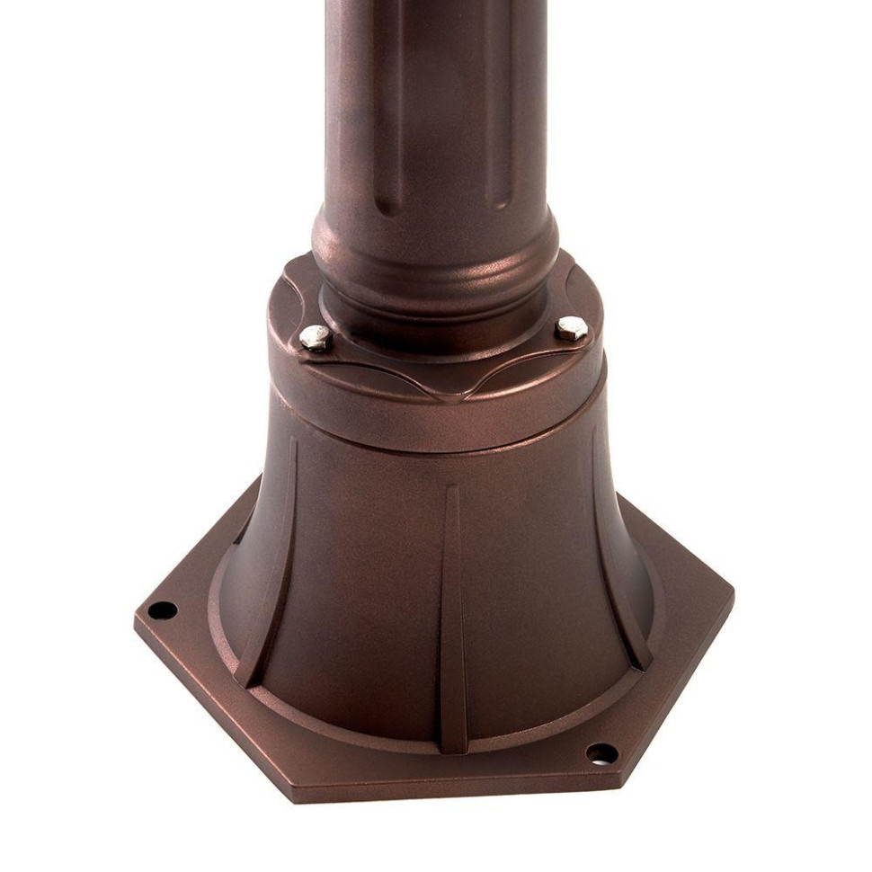 Светильник садово-парковый Feron PL696 столб 60W 230V E27, коричневый 11698 - фото 4