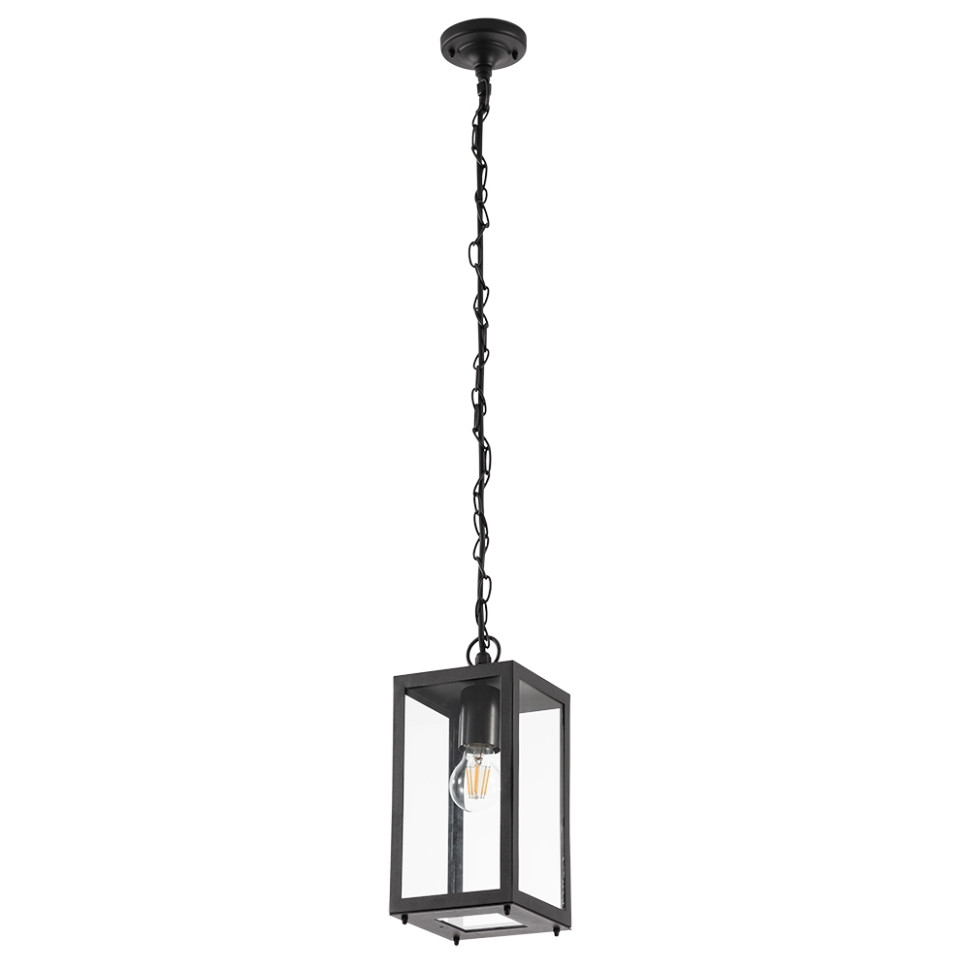 Уличный подвесной светильник с лампочками. Комплект от Lustrof. №444916-616337, цвет черный - фото 1