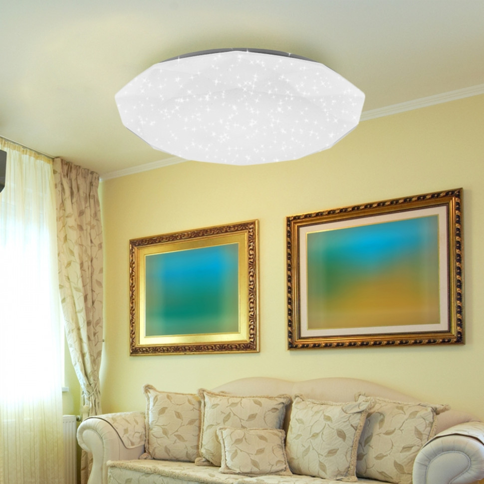 Потолочный светодиодный светильник Эра SPB-6-18-4K Element (Б0054047), цвет белый - фото 4