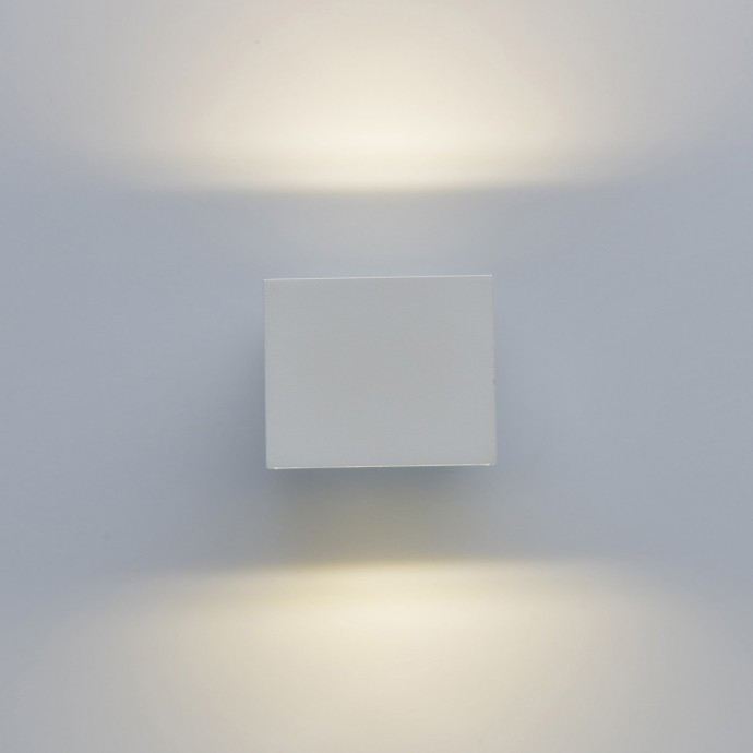 807023001 Уличный настенный светодиодный светильник De Markt Меркурий, цвет белый - фото 2