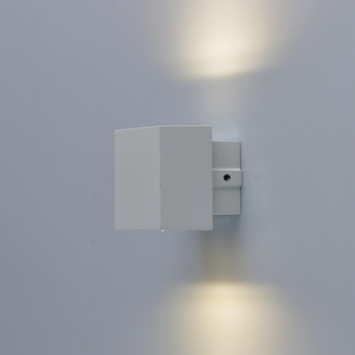 807023001 Уличный настенный светодиодный светильник De Markt Меркурий, цвет белый - фото 3