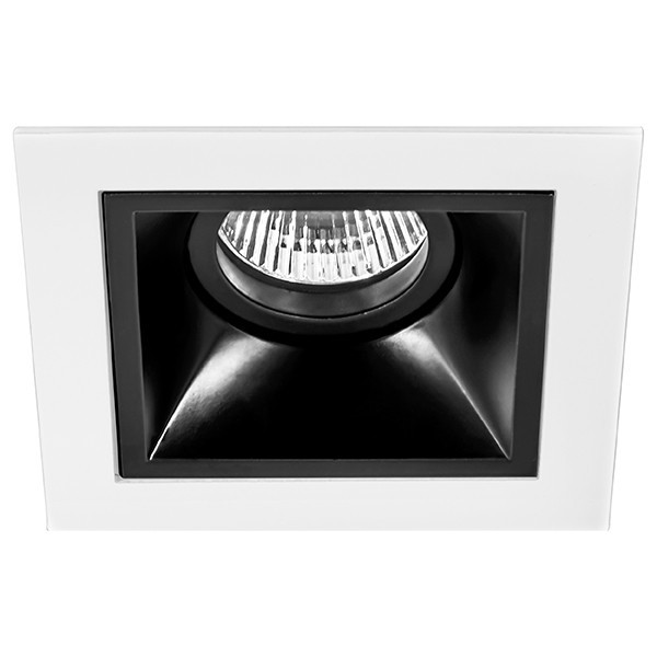 D51607 Встраиваемый точечный светильник Domino Quadro Lightstar (комплект из 214516+214507) рамка lightstar domino quadro 214547