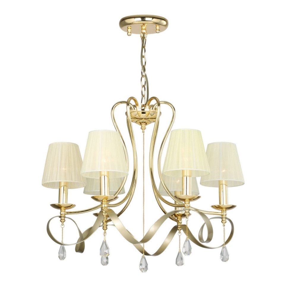 Люстра с лампочками, подвесная, комплект от Lustrof. №178893-617201, цвет золото - фото 1