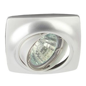 Точечный встраиваемый литой светильник ЭРА KL63A PS Б0021523, цвет перламутровое серебро - фото 1