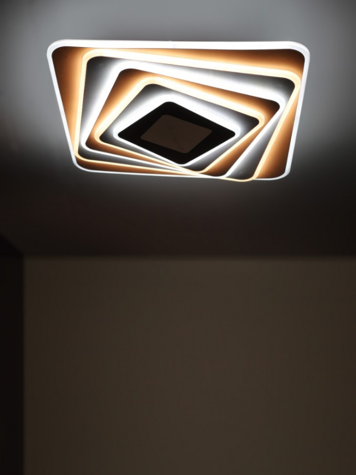 Потолочная светодиодная люстра с управлением Wi-Fi Camelion LCL-1012 (14620), цвет белый - фото 2