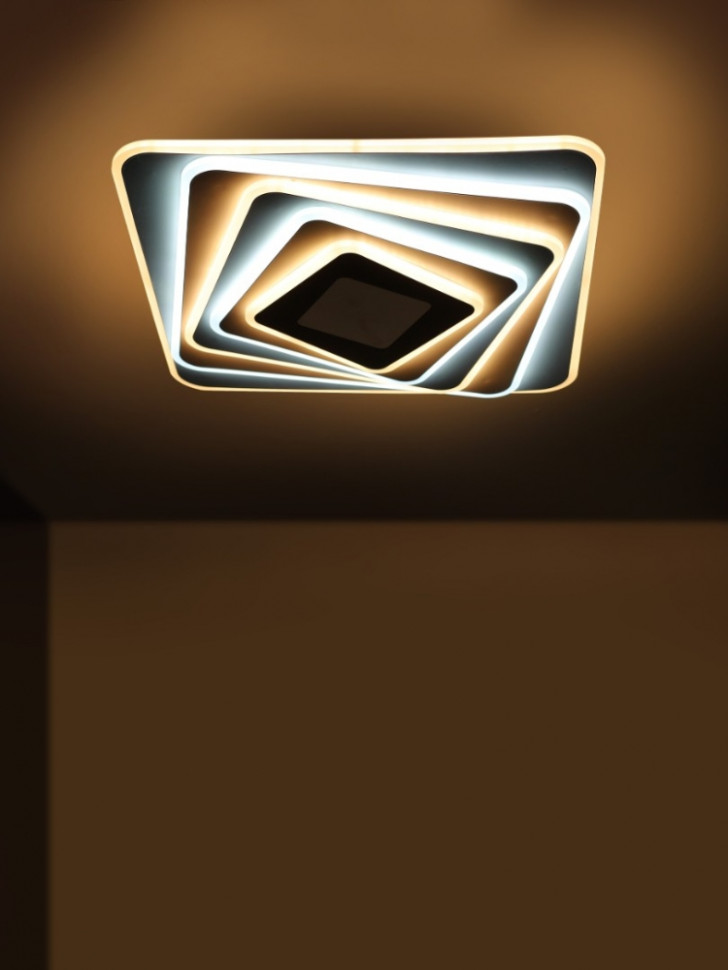 Потолочная светодиодная люстра с управлением Wi-Fi Camelion LCL-1012 (14620), цвет белый - фото 3