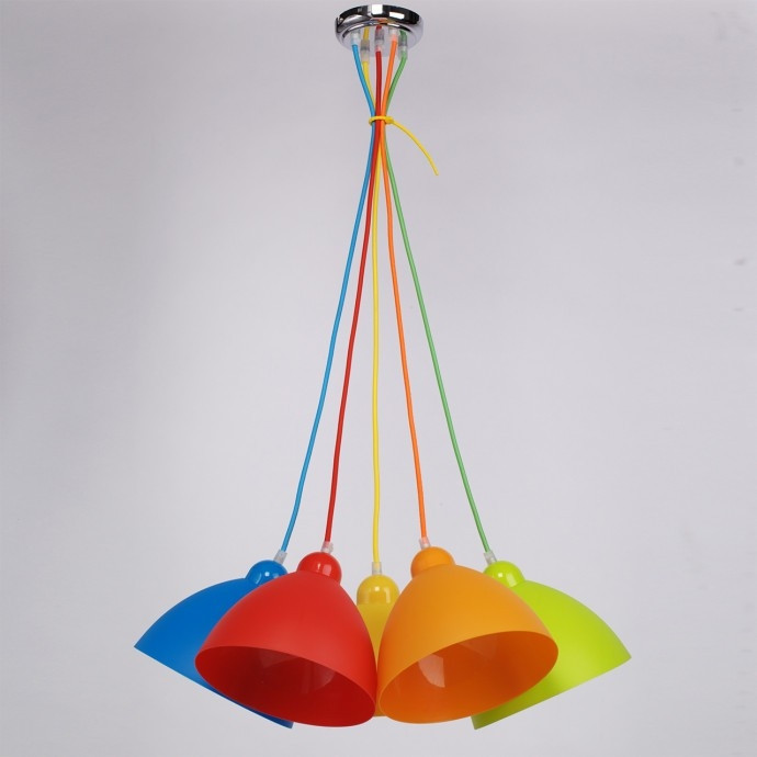 Подвесная люстра со светодиодными лампочками E27, комплект от Lustrof. №21195-673938, цвет хром - фото 4