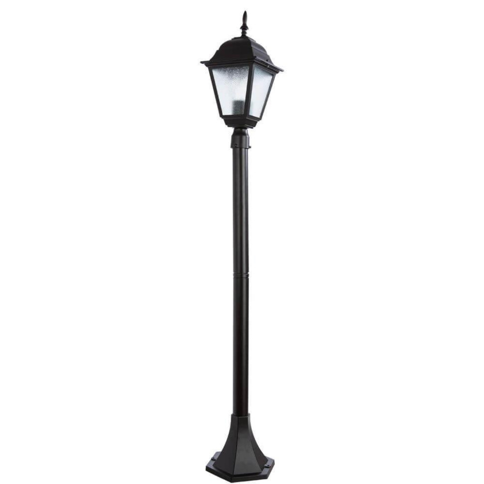 Уличный фонарный столб с лампочками. Комплект от Lustrof. №8916-616380, цвет черный - фото 1