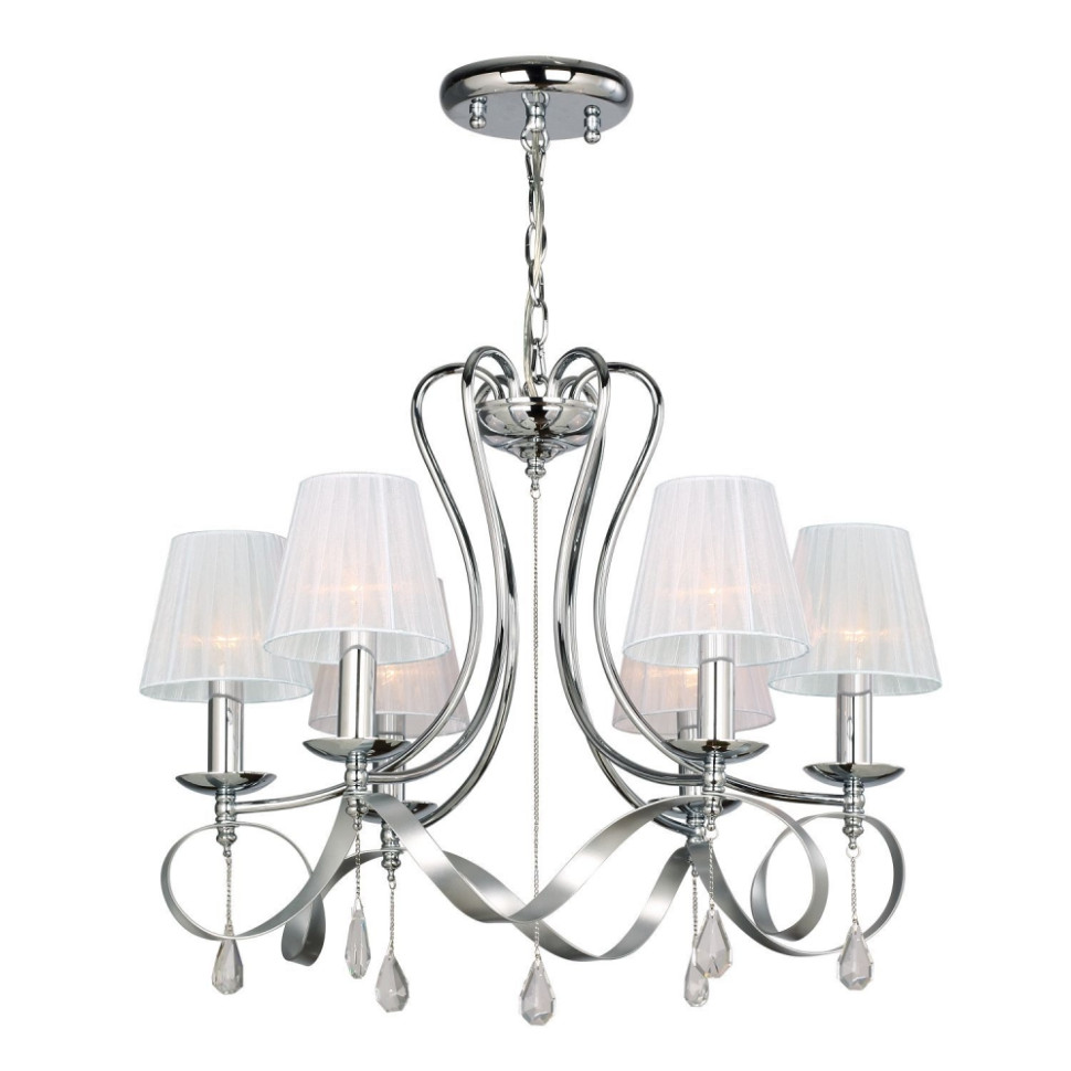 Люстра с лампочками, подвесная, комплект от Lustrof. №178896-617202, цвет серебряный с хромом - фото 1
