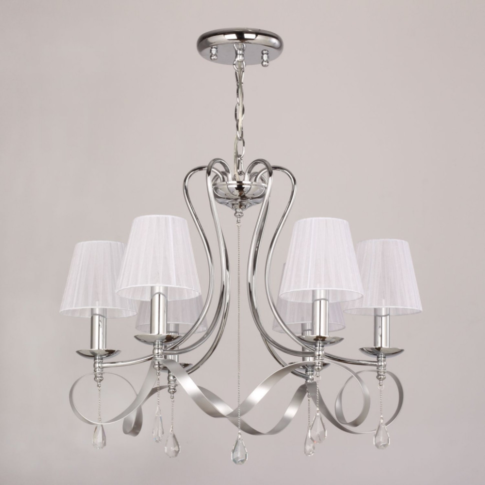 Люстра с лампочками, подвесная, комплект от Lustrof. №178896-617202, цвет серебряный с хромом - фото 2