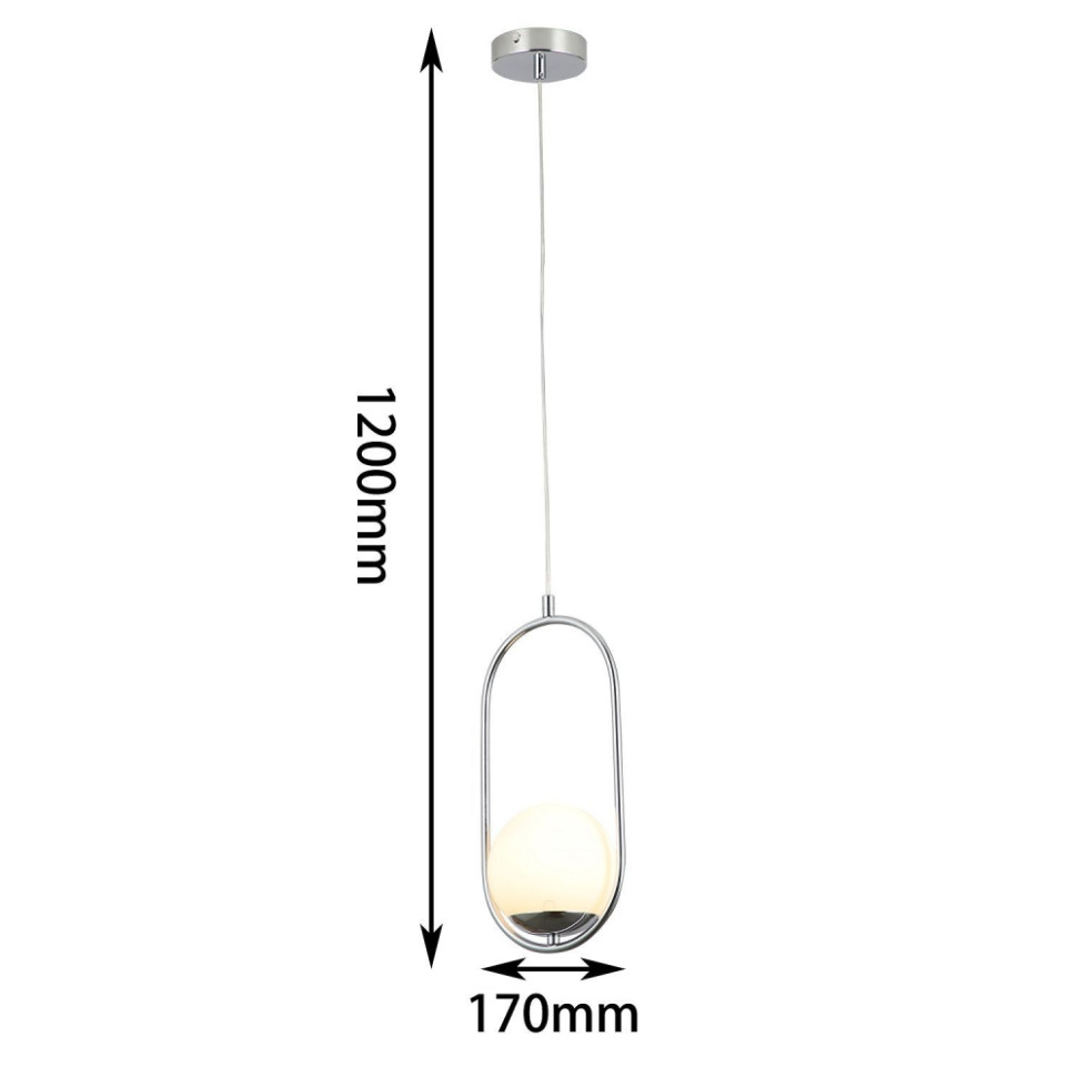 Светильник подвесной с лампочками, комплект от Lustrof. № 315200-617621, цвет хром - фото 3