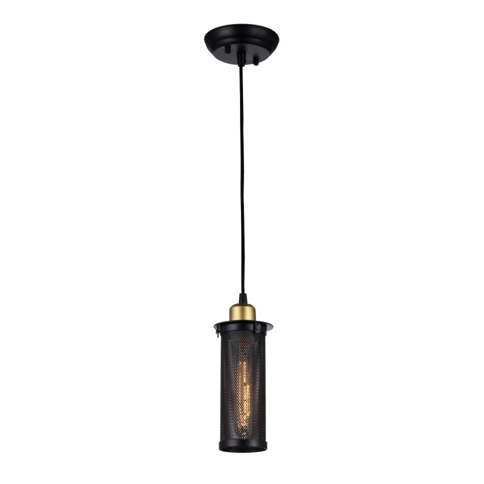 Светильник подвесной с лампочками, комплект от Lustrof. № 61706-617818, цвет черный и античная бронза - фото 1