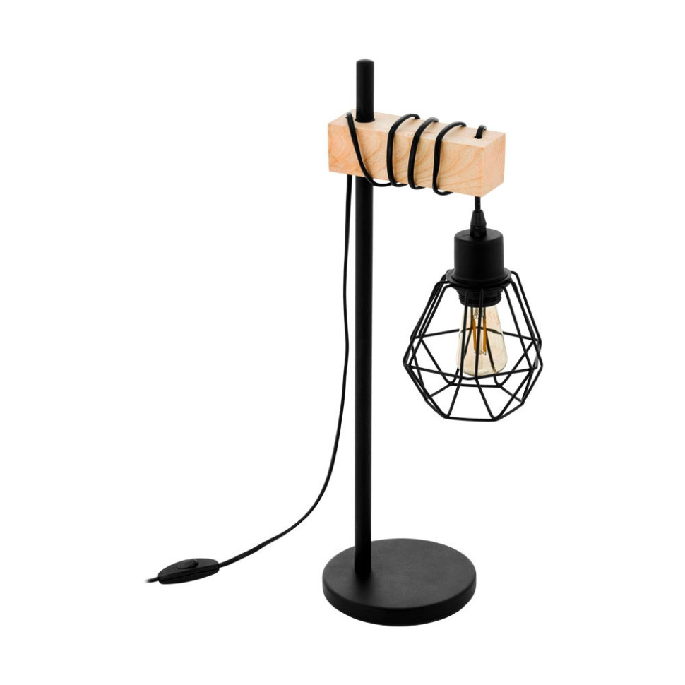 43136 Настольная лампа Eglo Townshend 5, цвет черный - фото 1