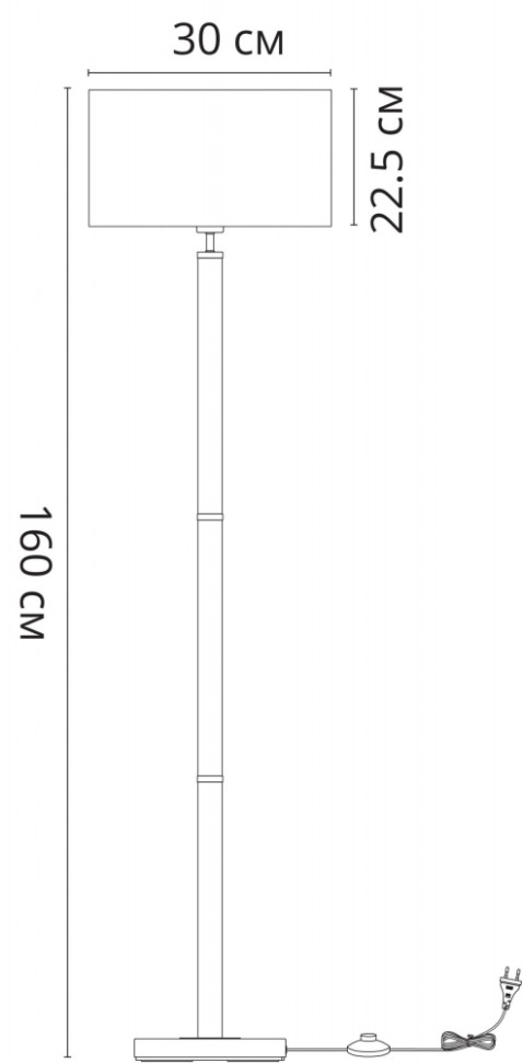 Торшер с абажуром в наборе с Led лампами. Комплект от Lustrof №618694-708770, цвет матовое серебро - фото 2