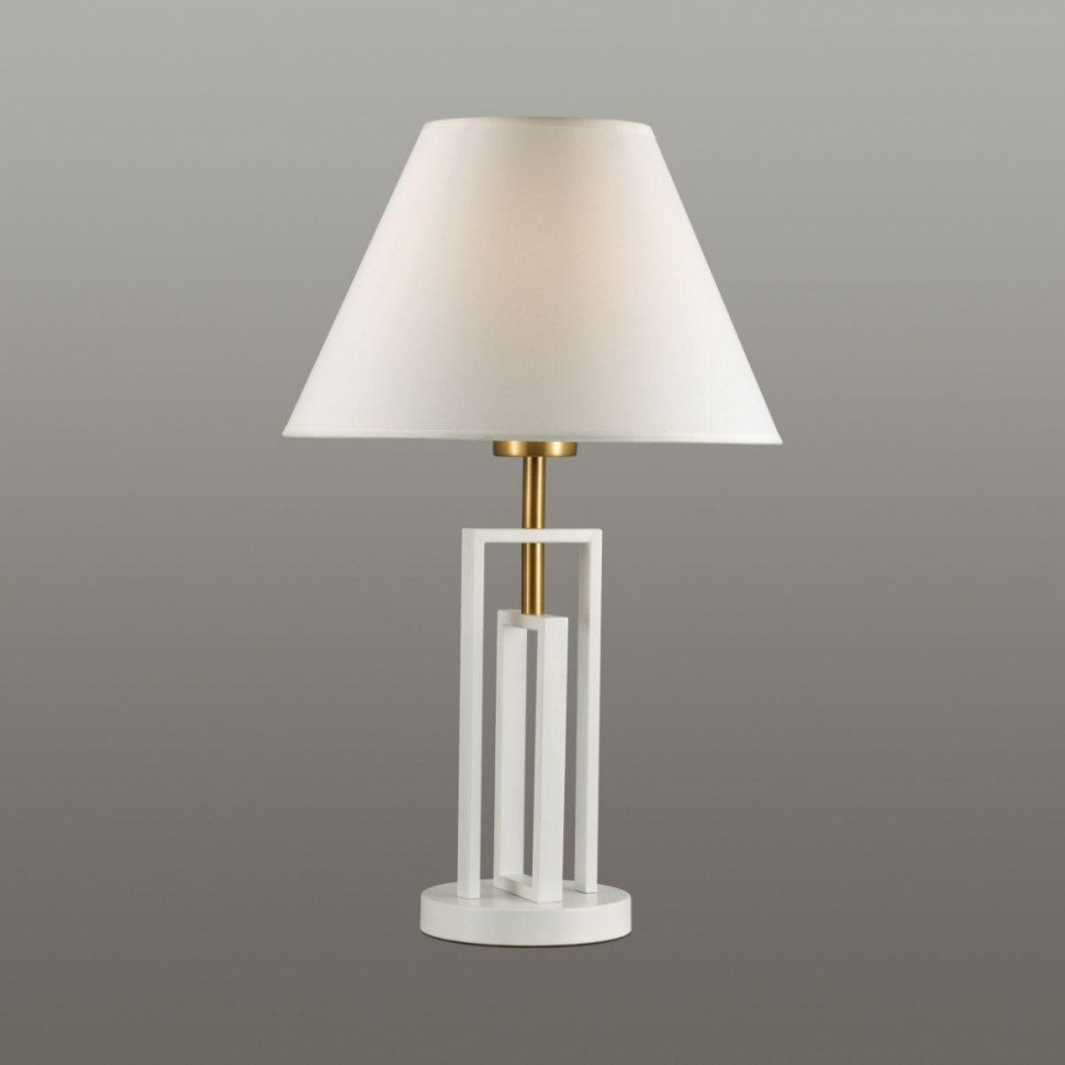 Настольная лампа со светодиодной лампочкой E27, комплект от Lustrof. №384035-644075, цвет белый - фото 3