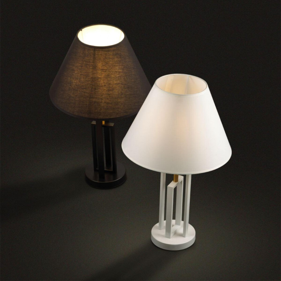 Настольная лампа со светодиодной лампочкой E27, комплект от Lustrof. №384035-644075, цвет белый - фото 4