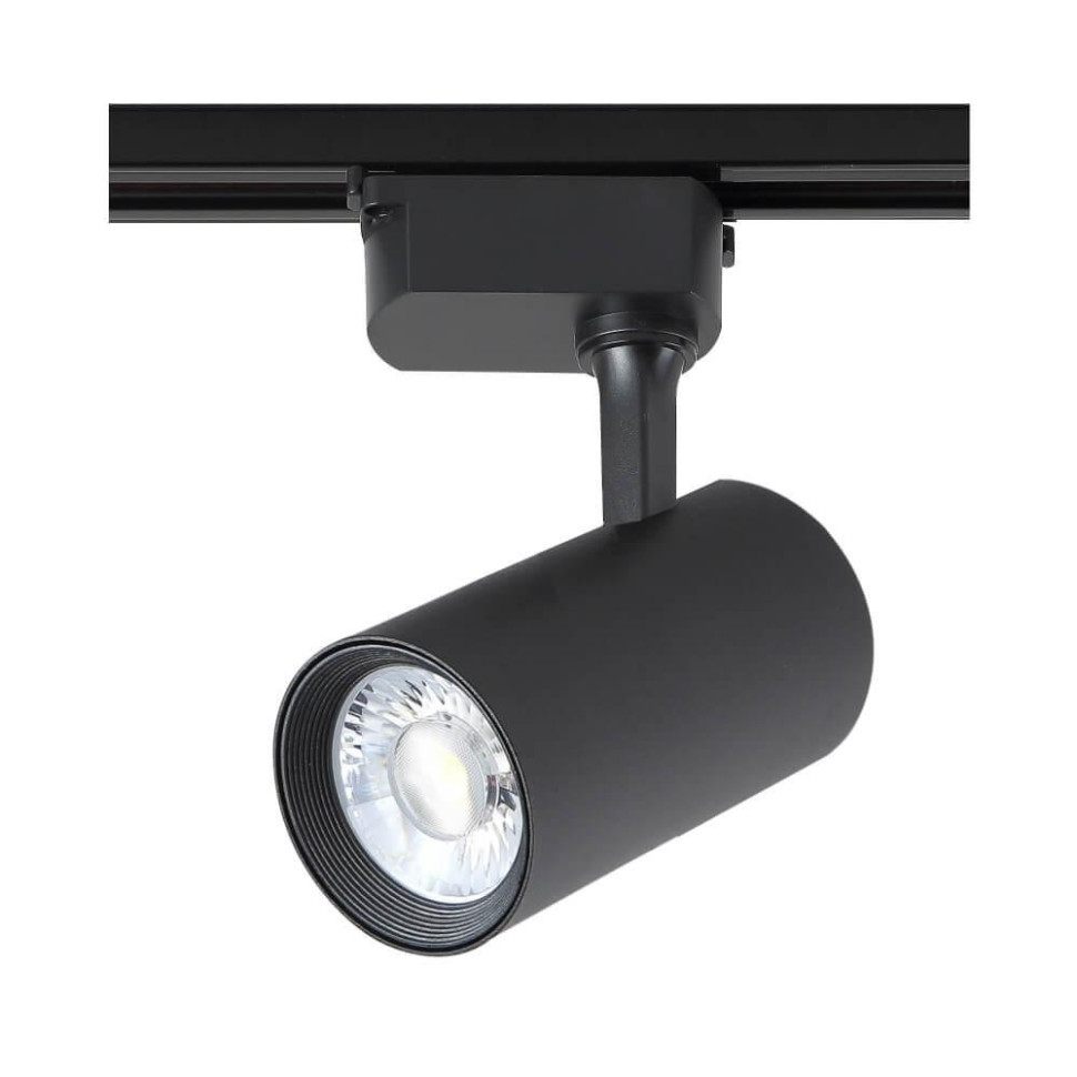 Однофазный LED светильник 20W 4000К для трека CLT 0.11 Crystal Lux (CLT 0.31 006 20W BL), цвет черный - фото 1