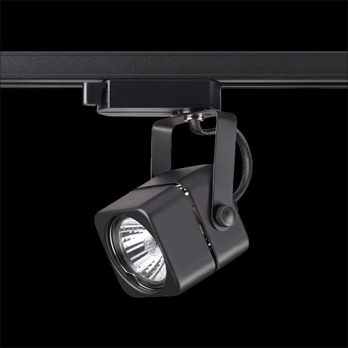Однофазный светильник для шинопровода с лампочкой Novotech 370429+Lamps, цвет черный 370429+Lamps - фото 3