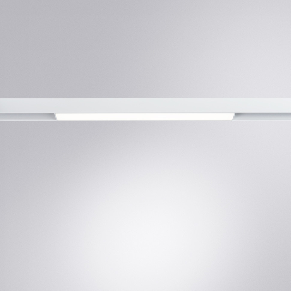 Трековый светильник 12W 3000К для магнитного шинопровода Arte Lamp LINEA A4642PL-1WH, цвет белый - фото 3