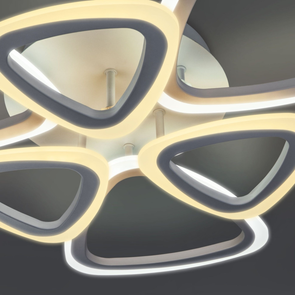 Потолочная светодиодная люстра с пультом управления Евросвет Areo 90216/6 белый a047364 90216/6 белый - фото 3