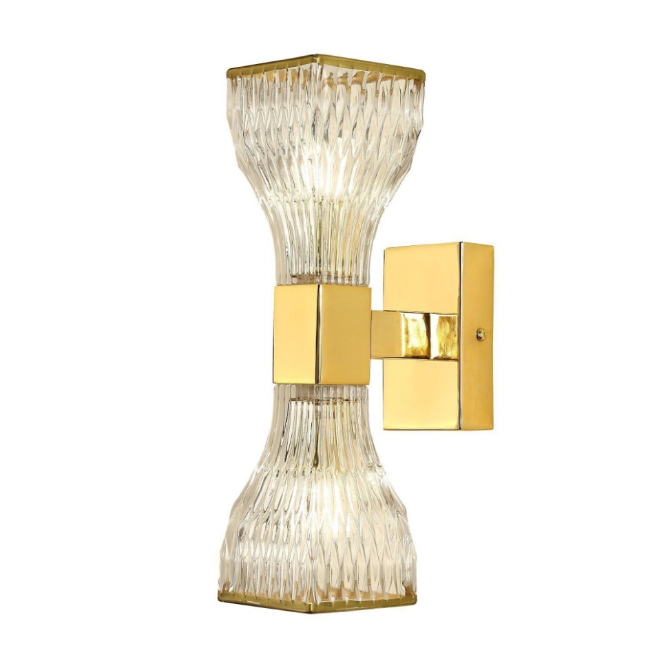 Светильник на стену с Led лампочками в комплекте Favourite 2943-2W+Lamps, цвет светлое золото 2943-2W+Lamps - фото 2