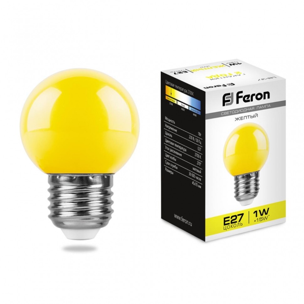 Набор для Goods : Лампочка светодиодная Feron LB-37, 25879, 1W, E27 (комплект 10 шт.) ( код 600005897862 ) ( арт 260588 )