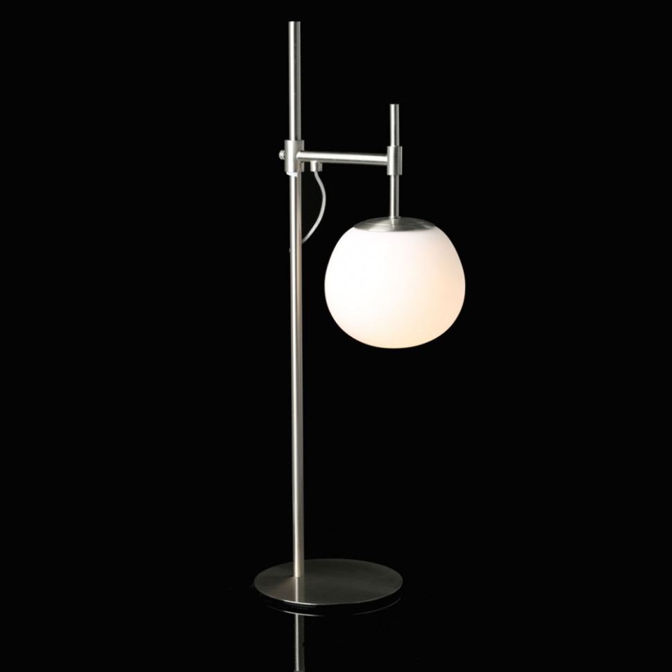Настольная лампа со светодиодной лампочкой E27, комплект от Lustrof. №520363-674095, цвет никель - фото 2