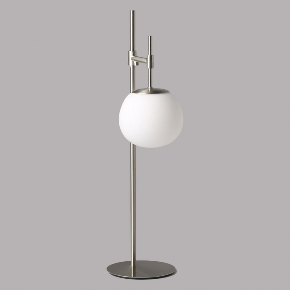 Настольная лампа со светодиодной лампочкой E27, комплект от Lustrof. №520363-674095, цвет никель - фото 3
