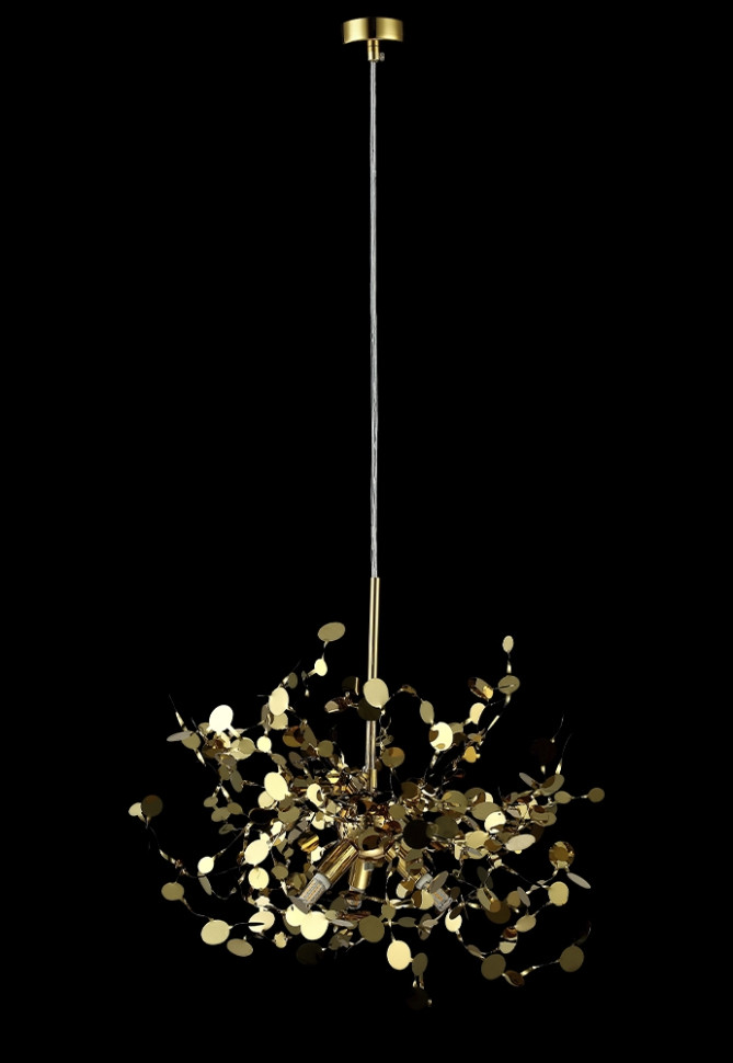 Подвесной светильник Crystal Lux GARDEN SP3 D400 GOLD, цвет золото - фото 2