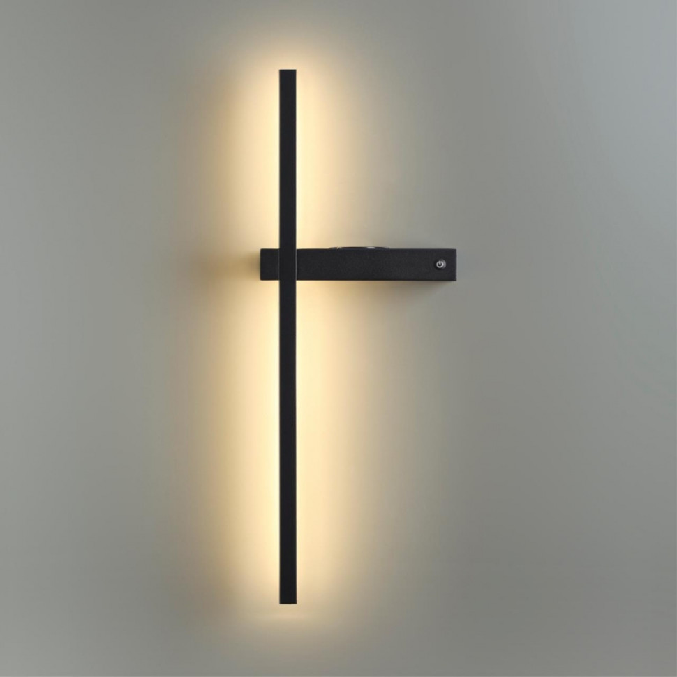 Настенный светильник с беспроводной зарядкой Lumion Ledio Blake 5695/6WL, цвет черный 5695/6WL - фото 4