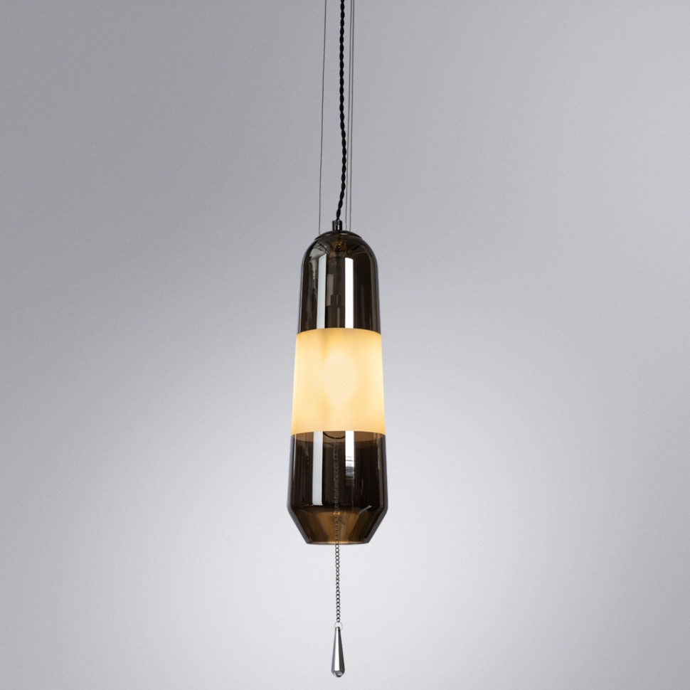 Подвесной светильник со светодиодными лампочками E14 , комплект от Lustrof. №282210-622913, цвет хром - фото 2