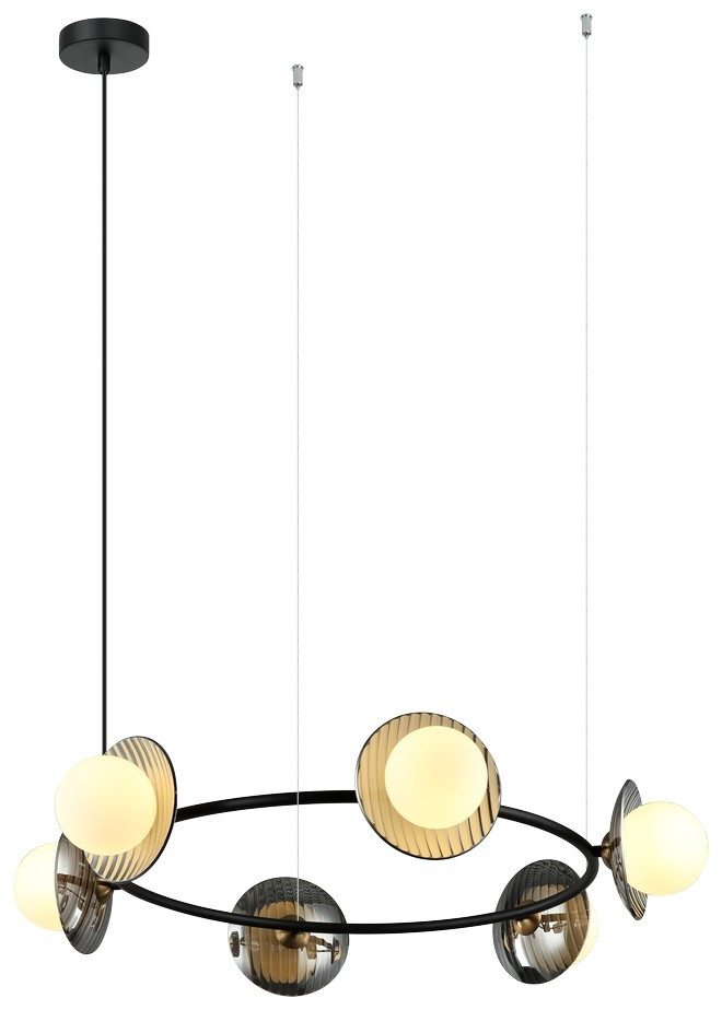 Подвесной светильник в комплекте с LED лампами G9. Интерьер - Над обеденным островом. Комплект от Lustrof №679607-702002