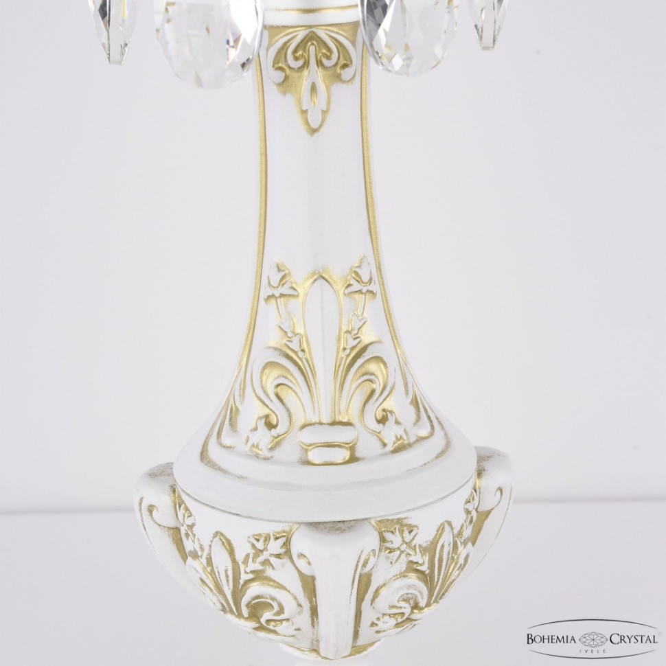 Настольная лампа Bohemia Ivele Crystal AL7801 AL78100L/1-38 WMG, цвет белый AL78100L/1-38 WMG - фото 4