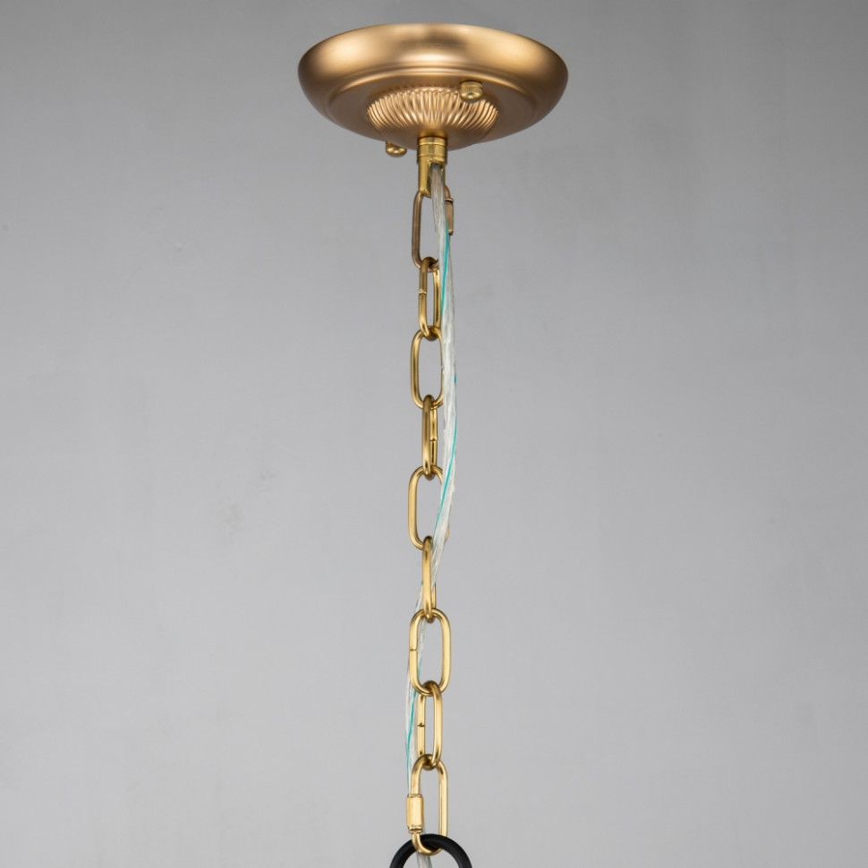 Люстра с лампочками, подвесная, комплект от Lustrof. №253712-617206, цвет латунь - фото 4