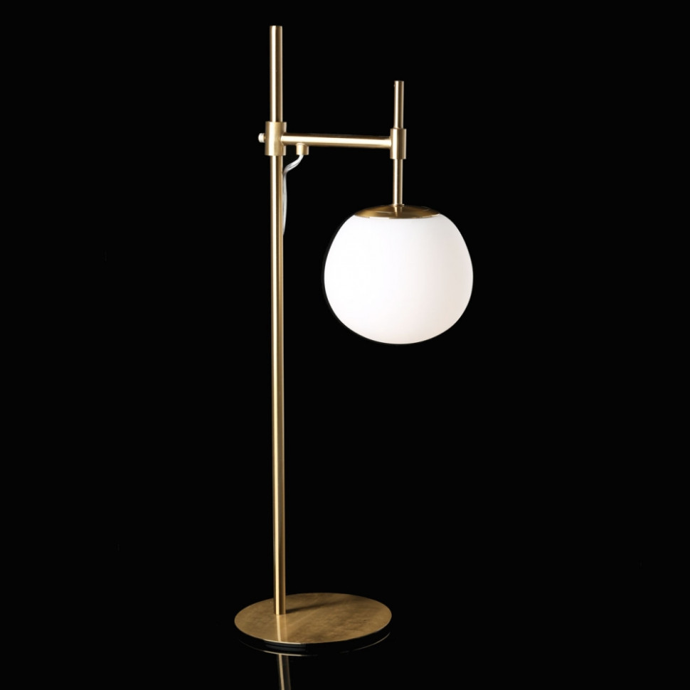 Настольная лампа со светодиодной лампочкой E27, комплект от Lustrof. №520365-674097, цвет латунь - фото 2