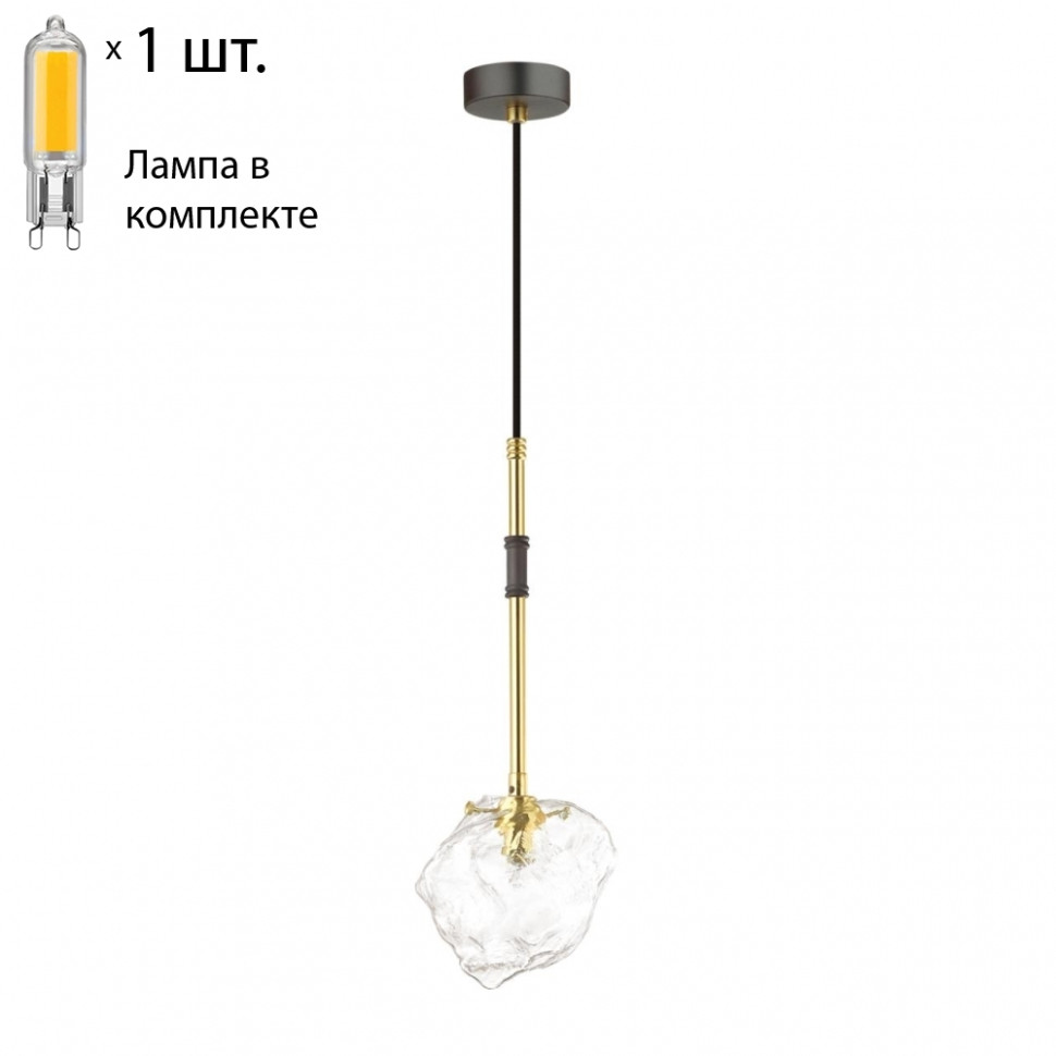 Подвесной светильник с лампочкой Odeon Light Stono 4789/1+Lamps G9 бра odeon light stono 4789 1w