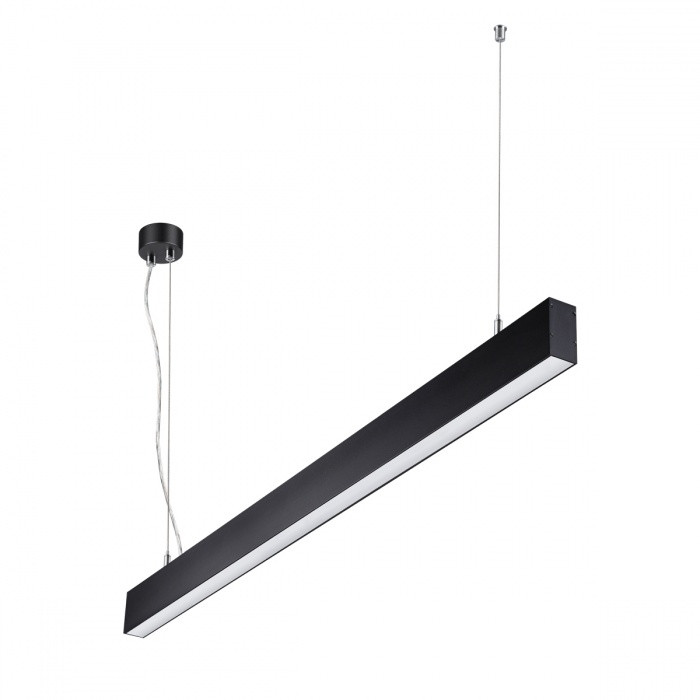 Линейный подвесной светодиодный светильник Novotech Iter 358878, цвет черный