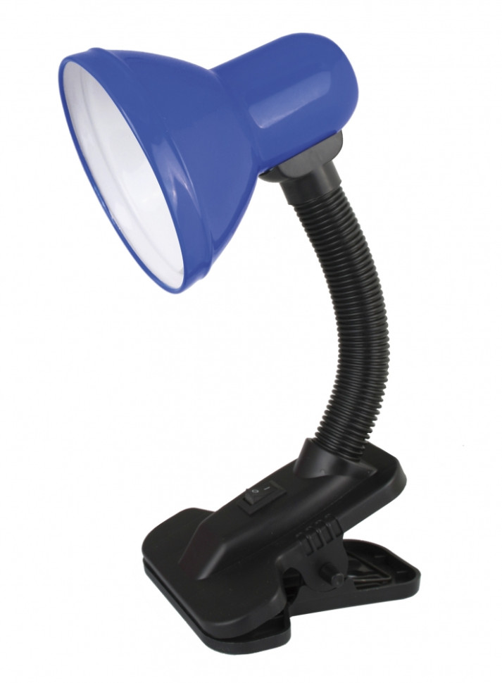 Светильник настольный с прищепкой Ultraflash UF-320P (230В, 60Вт, E27, ЛОН) C06 синий 12372 косметичка на молнии синий