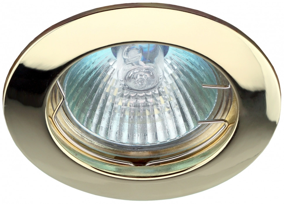 Точечный встраиваемый литой светильник ЭРА KL1 GD C0043655, цвет золото - фото 1