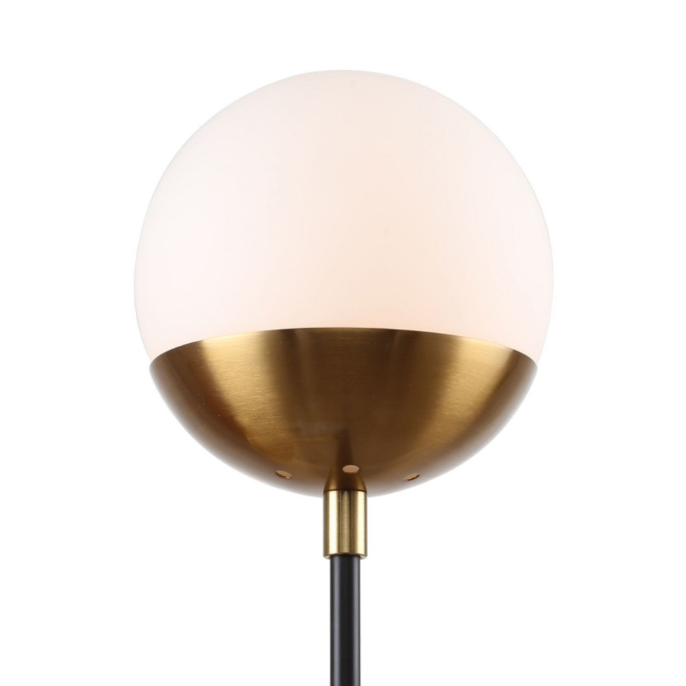 Светильник с лампочками настенный, комплект от Lustrof. №385106-617571, цвет матовый черный, латунь - фото 4