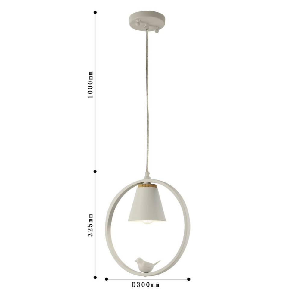 Светильник подвесной с лампочками, комплект от Lustrof. № 315197-617627, цвет матовый белый - фото 2
