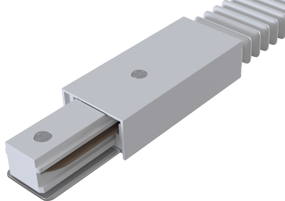 Коннектор гибкий для однофазного шинопровода Maytoni Accessories for tracks TRA001CF-11W, цвет белый - фото 2