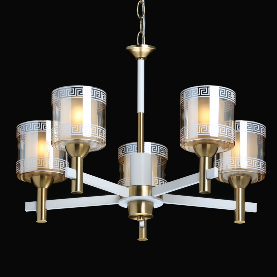 Подвесная люстра со светодиодными лампочками E27, комплект от Lustrof. №520367-674099, цвет белый - фото 2