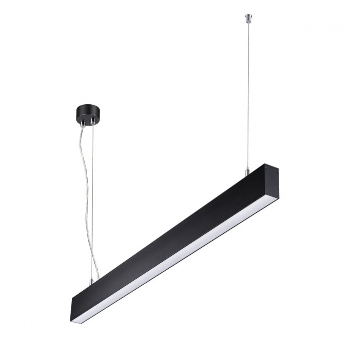 Линейный подвесной светодиодный светильник Novotech Iter 358880, цвет черный
