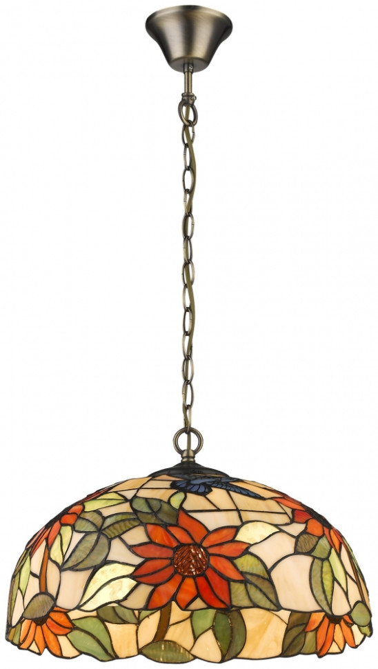 Светильник подвесной в стиле тиффани со светодиодными лампами E27, комплект от Lustrof. №150541-623416