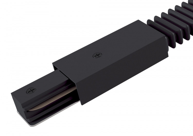 Коннектор гибкий для однофазного шинопровода Maytoni Accessories for tracks TRA001CF-11B, цвет черный - фото 2