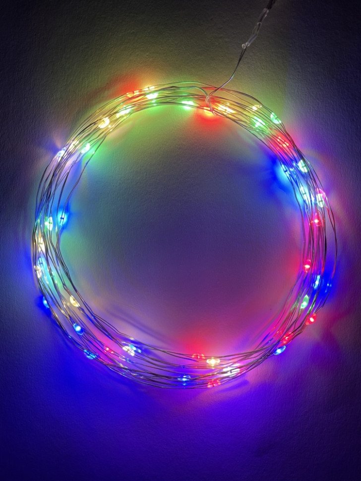 Гирлянда LED RGB Нить (5м.) Эра ENIN -5NM (Б0047959) - фото 1