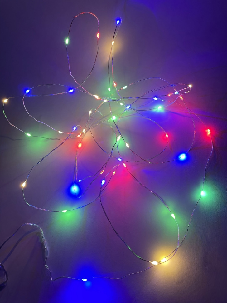 Гирлянда LED RGB Нить (5м.) Эра ENIN -5NM (Б0047959) - фото 4